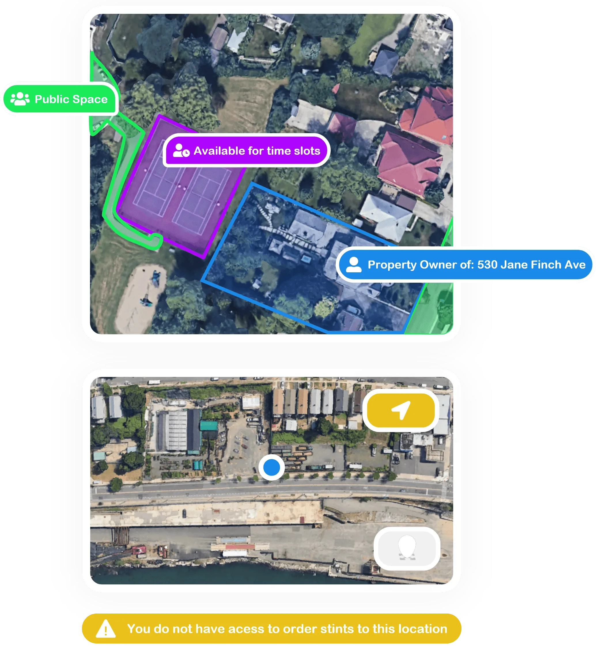 Location verification screenshot